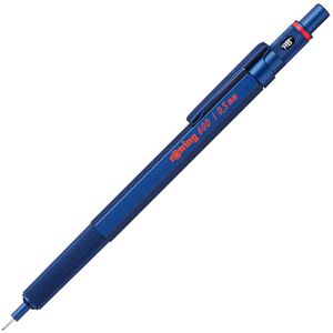 Rotring Druckbleistift 600, blau, Metall, HB, mit Radiergummi, Strichbreite 0,5 mm