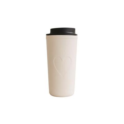 To go Becher Herz creme
