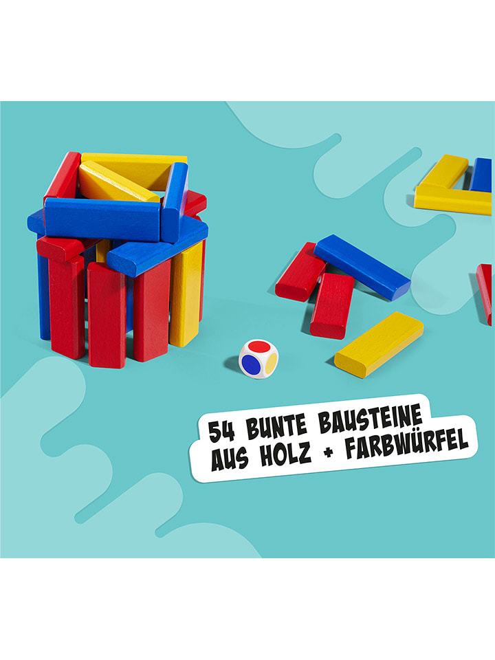 Noris Geschicklichkeitsspiel "3 bunte Bausteinspiele" - ab 3 Jahren - onesize