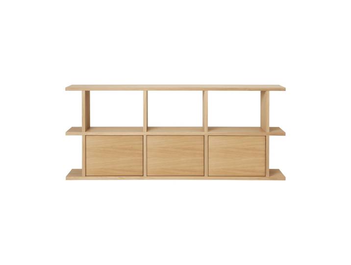 Ferm Living Kona Bücherregal 3x2 Natürliche Eiche, inkl. 3 Schrankeinsätze