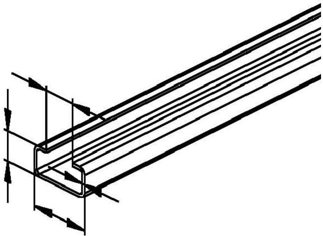 Niedax Rail d'ancrage 2970/2 SO (2970/2 SO)