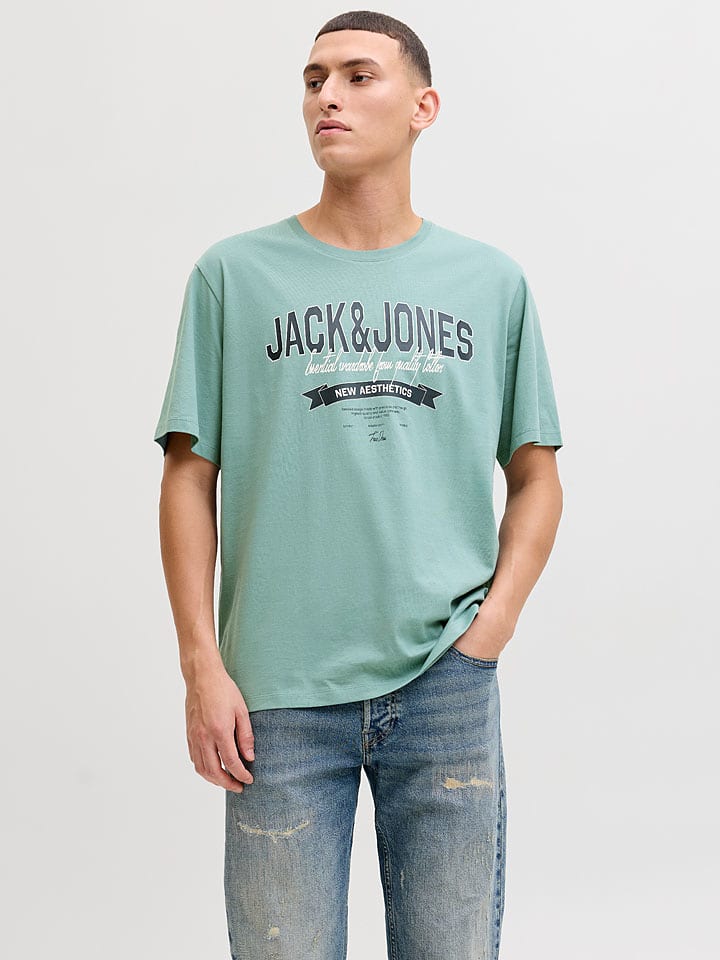 Jack & Jones Shirt "Logo" in Türkis - M