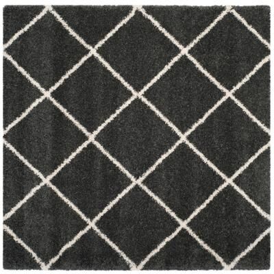 SAFAVIEH Hudson Shag Estella Diamond Trellis 2-inch Thick Rug