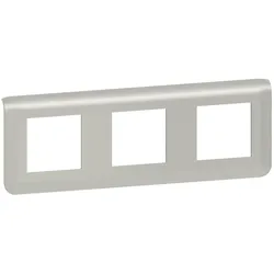 Legrand 079306L Mosaic Rahmen 3x2-modulig, horizontal Farbe: Aluminium