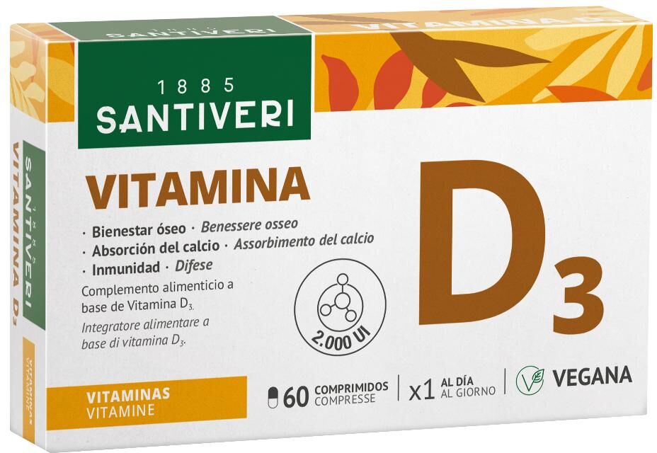 SANTIVERI Sa VITAMINA D3 2000UI VEG 60CPR