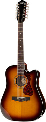 Guild D-2612CE Deluxe ATB Gloss Antique Burst Top