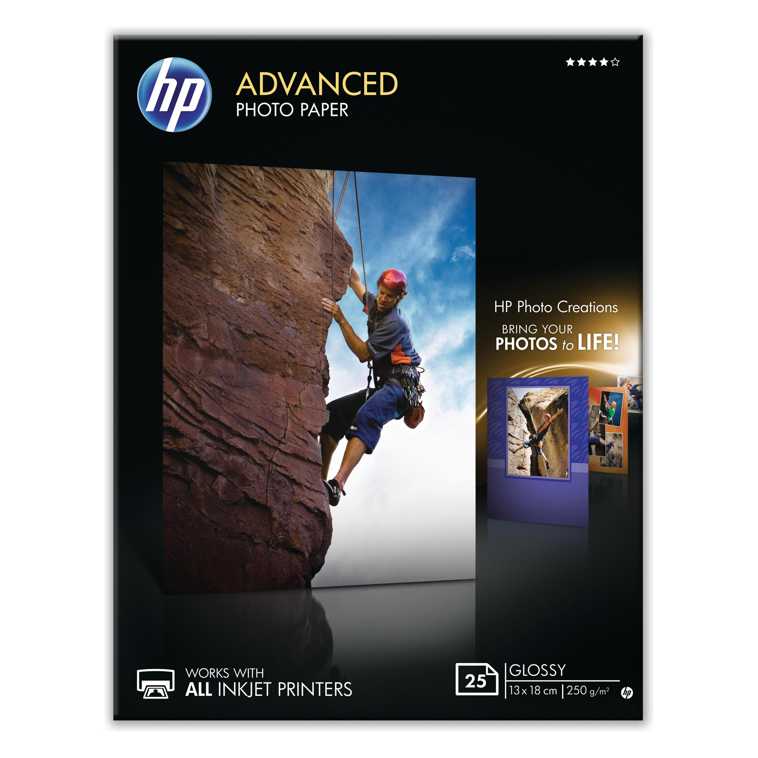 HP Q8696a (250 g/m², 13 x 18 cm, 25 Stk.) (Q8696A)