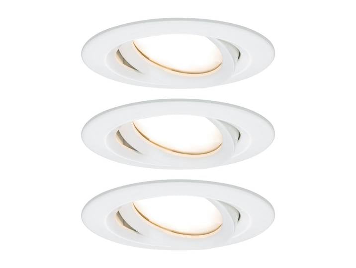 Nova Plus 3 spots LED ronds blancs - Paulmann - Salle de bains - Moderne - Métal - À ampoule unique