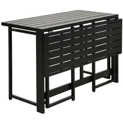 No Name, Gartentisch + Balkontisch, FERRET Gartentisch – Klappbar – Metall – 4 Sitzplätze – 98 x 80 x 72 cm