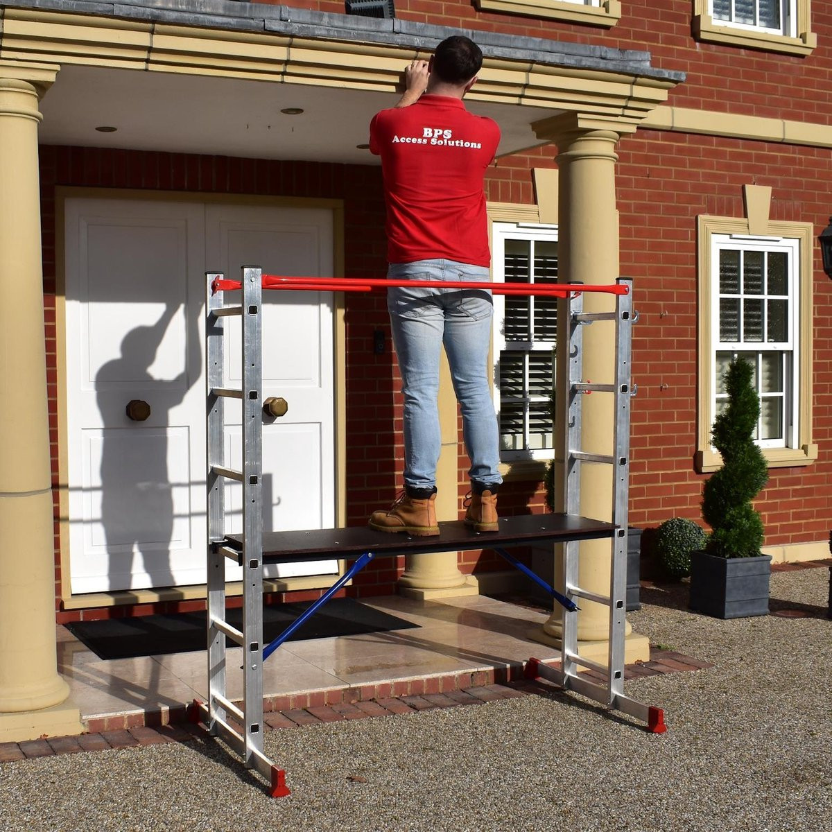 Home Master 5-in-1 Multifunctionele Aluminium Ladder en Steiger met Draagvermogen 150 kg en EN131 Certificering