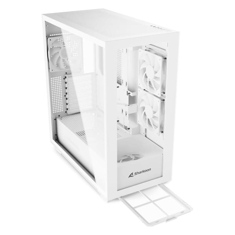 Sharkoon Rebel C60 RGB ATX White (ATX, mATX, Mini-ITX) (4044951040049)