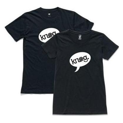 knog. T-Shirt Logo Men, neon black, S SALE (S) (40081075)