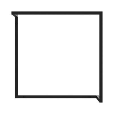 Wandgarderobe Functionals FRAME W, Stahl, schwarz