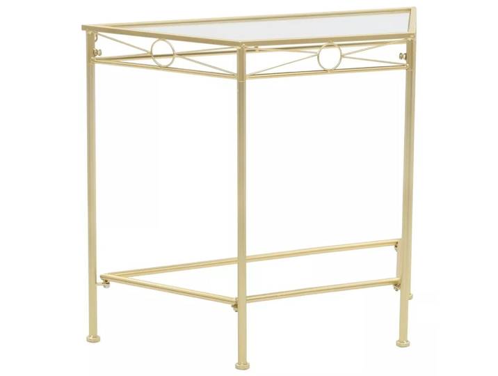 VidaXL - Beistelltisch metall, One Size, Gelbgold
