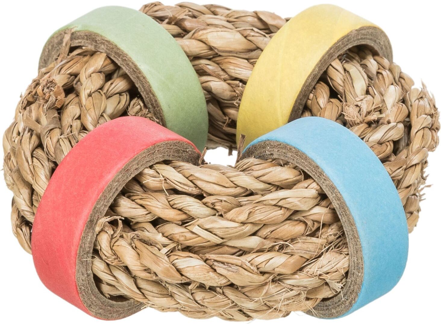 TRIXIE Seegras Ring mit Papierringen, Ø 8 cm