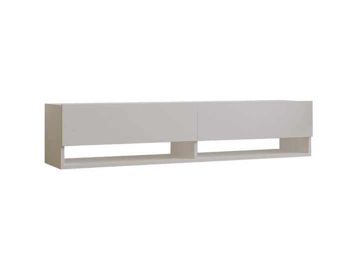 TV-Möbel Georis Weiss Holzwerkstoff B 141 cm - TV-Möbel