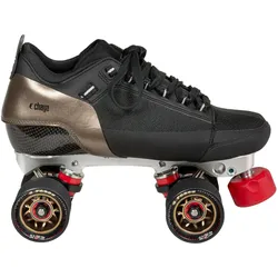 Chaya, Unisex, Rollschuhe, Derby Rollerskates (37), Bronze, Schwarz