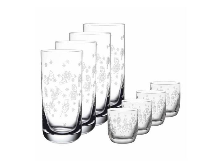Villeroy & Boch Gläser-Set Toy's Delight Bargläser-Set 8-tlg., 8-tlg., Kristallglas