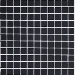 Premium Mosaic Glasmosaik schwarz 30x30 cm glanz MOS25BK