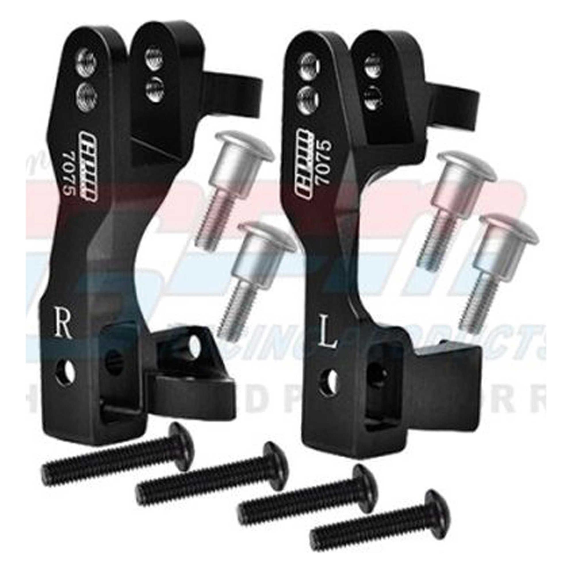 GPM Aluminium C-Hub vorn schwarz TRX Slash, Stampede, Rustler, Hoss, XO-1 4x4 (GPMSLA019NBK)