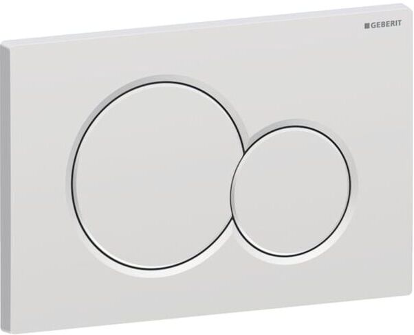Geberit Sigma 01 Round Betätigungsplatte 115770JQ5 mattchrom lackiert, für 2-Mengen-Spülung, Kunststoff