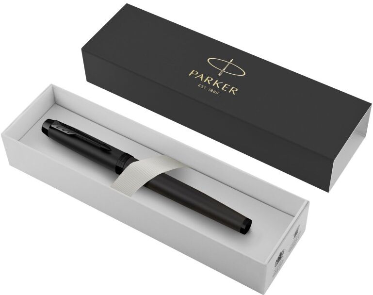 Stylo roller achromatique personnalisable à encre noire Parker IM noir
