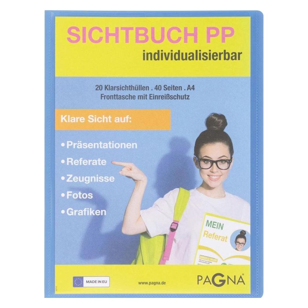 Pagna School Sichtbuch DIN A4, 20 Hüllen hellblau (A4, 1x) (21013-13)