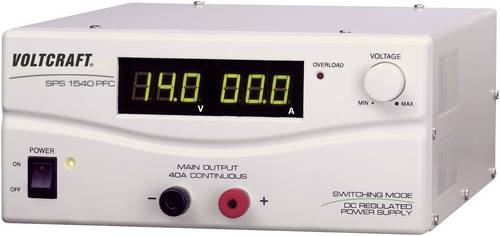 VOLTCRAFT SPS 1540PFC Labornetzgerät, einstellbar 3 - 15 4 - 40A 600W Remote Anzahl Ausgänge 1 x