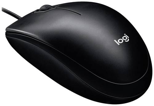 Logitech M100 Maus Kabelgebunden Optisch Schwarz 3 Tasten 1000 dpi