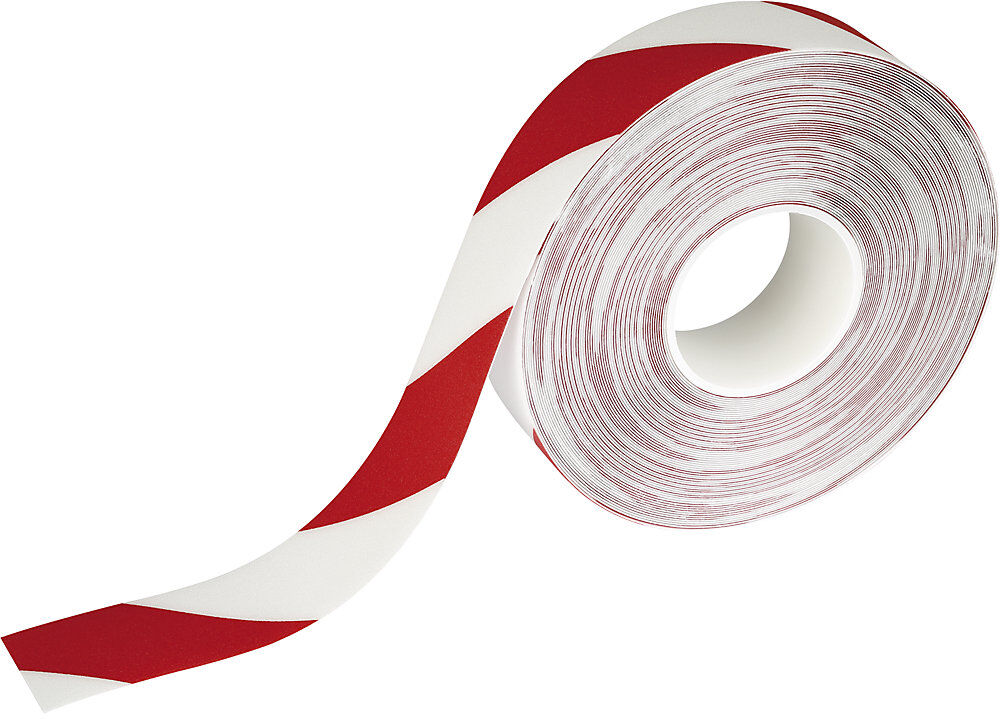 Bodenmarkierungsband DURALINE®, Breite 50 mm, Stärke 0,5 mm, rot-weiß DURABLE