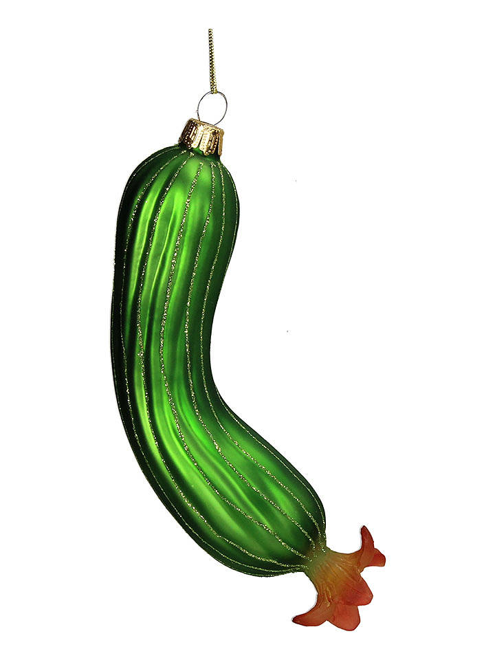 Kersten Baumschmuck "Courgette" in Grün - (H)13,5 cm - onesize