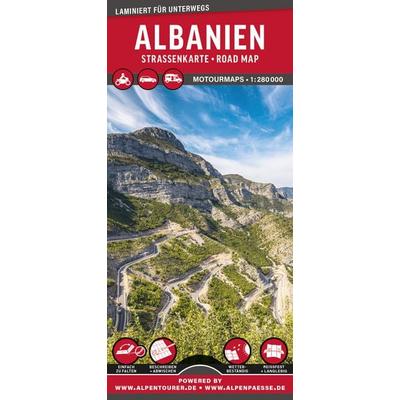 MoTourMaps Albanien Auto- und Motorradkarte 1:280.000, Sonstige von , MoTourMedia, 978-3-939997-72-6
