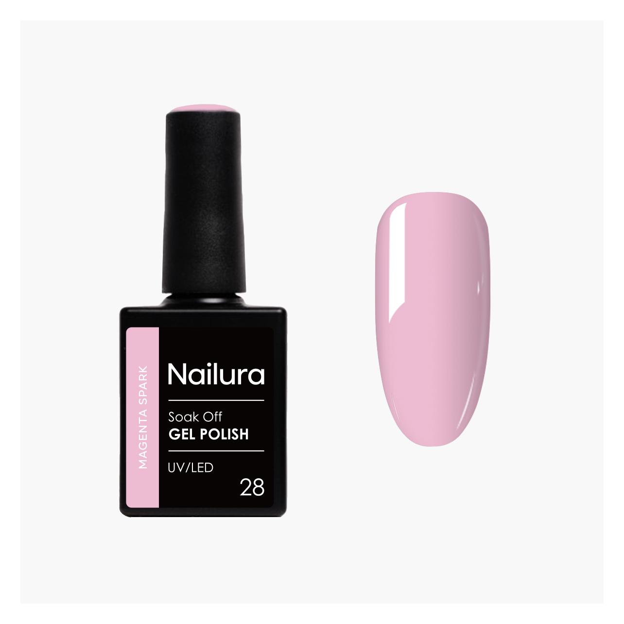 Nailura - Gel Polish 28 - Magenta Spark - 10 ml (Magenta Spark) (70047)