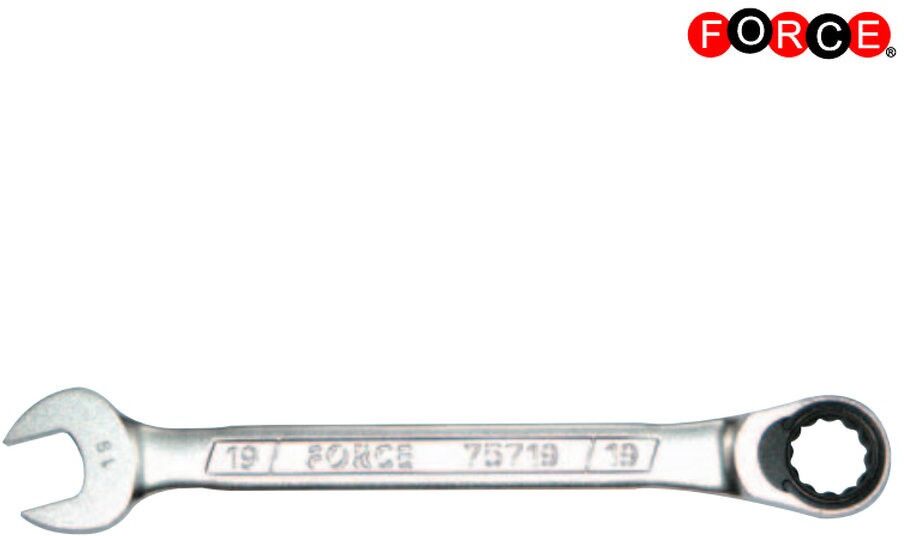 FORCE 7571.2 Ratchet Ring Open-ended Spanner