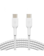 Belkin USB-C to Braided PVC 1m Twin Pack Kabel Digital/Daten 1 m (CAB004BT1MWH2PK)