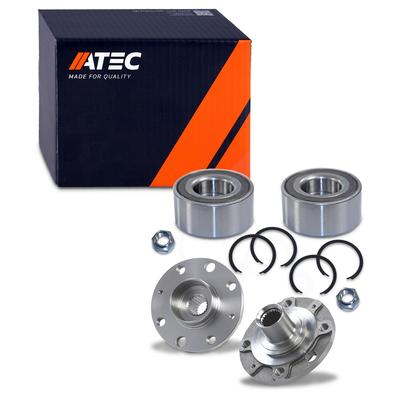 Atec 2x Radlager + 2x Radnabe vorne [Hersteller-Nr. 40674517] für Opel, Fiat