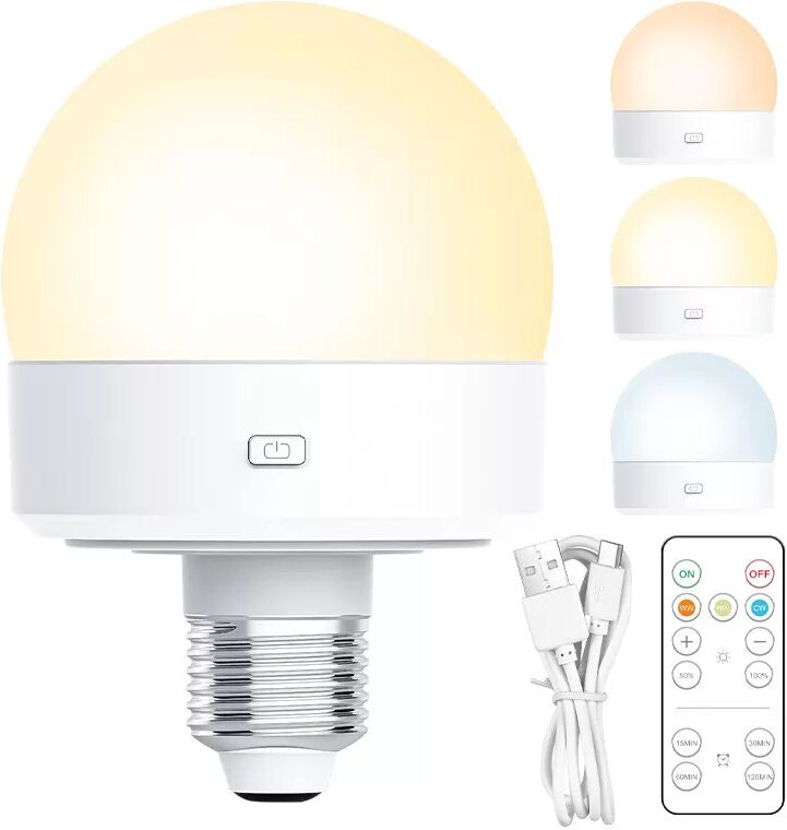 INF Wiederaufladbare LED-Lampe mit Fernbedienung im 2er-Pack Magnetisch