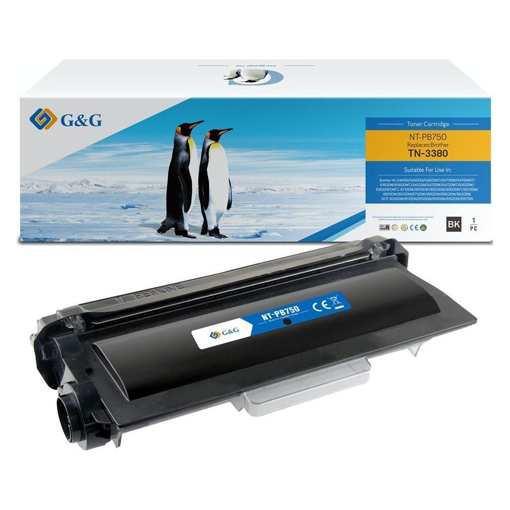 G&G Kompatibler Toner, Schwarz, für Brother TN-750 (14313)