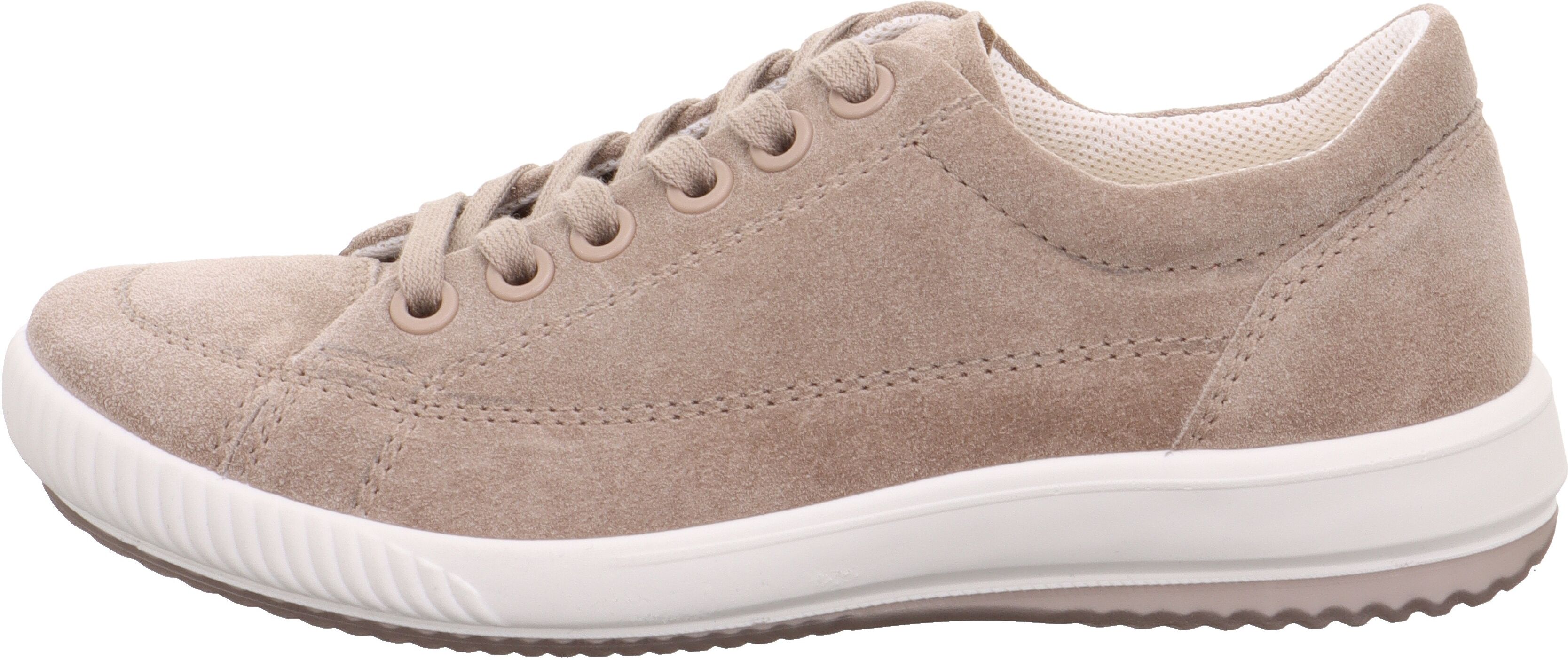 Sneaker LEGERO "TANARO 5.0", Damen, Gr. 39, Textil, beige (giotto (beige)), Veloursleder, unifarben, Schuhe Sneaker, Freizeitschuh, Halbschuh, Schnürschuh mit softem Schaftabschluss giotto (beige) 39, Textil