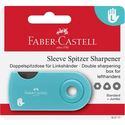 5x Faber-Castell, Spitzer, Faber.C. Spitzer Doppelspitzdose Sleeve L-Hand BK