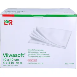 Vliwasoft 10x10cm Steril 6 Lagig Vliesstoffkomp. 100 ST