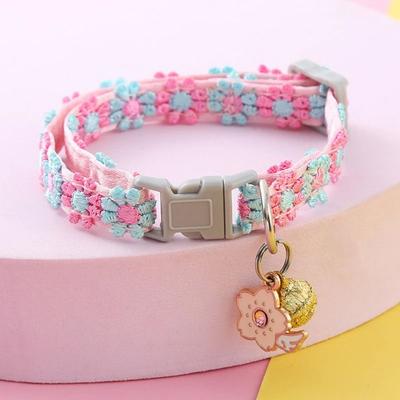 Uplift Essentials Playful Paw Print Safety Collar With Jingle Bell style B