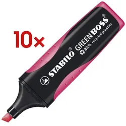Stabilo 10 Textmarker »Green BOSS®« pink