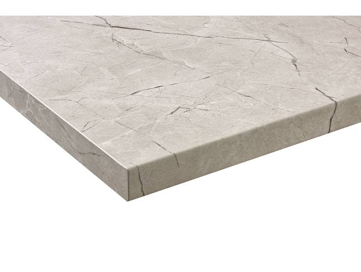 Arbeitsplatte WIHO KÜCHEN Flexi 38 , marmor vicosa, B:150cm H:3,8cm T:60cm, Holzwerkstoff, Tischplatten, von drei Seiten ummantelt, 38 mm stark