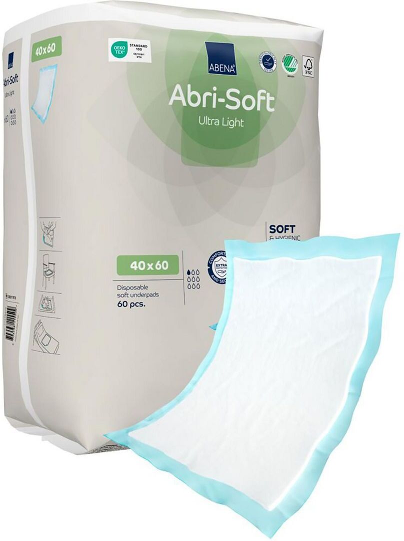 ABENA Inkoskydd Abri-Soft Ultra Light 60x40cm 60/fp