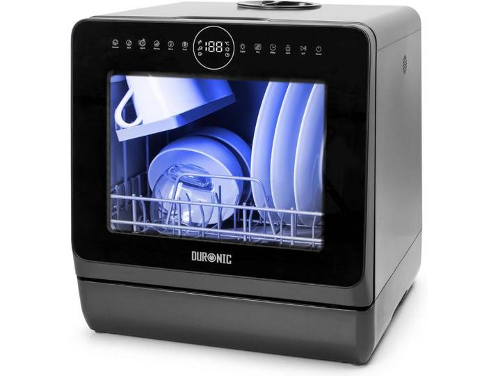 Duronic Tischgeschirrspüler DW5, BK Spülmaschine, Mini Geschirrspüler für bis 4 Personen