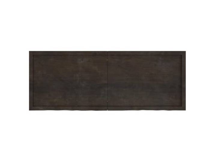 Tischplatte Dunkelbraun 160x60x(2-6) cm aus Massivholz Eiche Faltbare Tischplatte mit Scharnier, Oberfläche, Randplatte, Handarbeit, universell einsetzbar