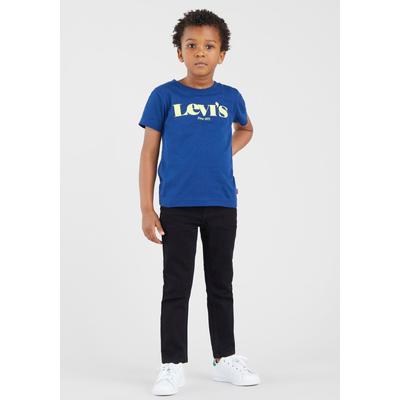 Skinny-fit-Jeans LEVI'S KIDS "LVB-510 SKINNY FIT JEANS", Jungen, Gr. 3/98, N-Gr, schwarz, Denim/Jeans, Obermaterial: 76% Baumwolle, 23% Polyester, 1% Elasthan, skinny fit, Jeans, for BOYS