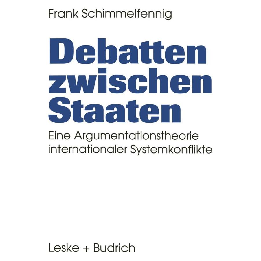 VS Debatten zwischen Staaten (Deutsch, Frank Schimmelfennig, 2012) (55526571)