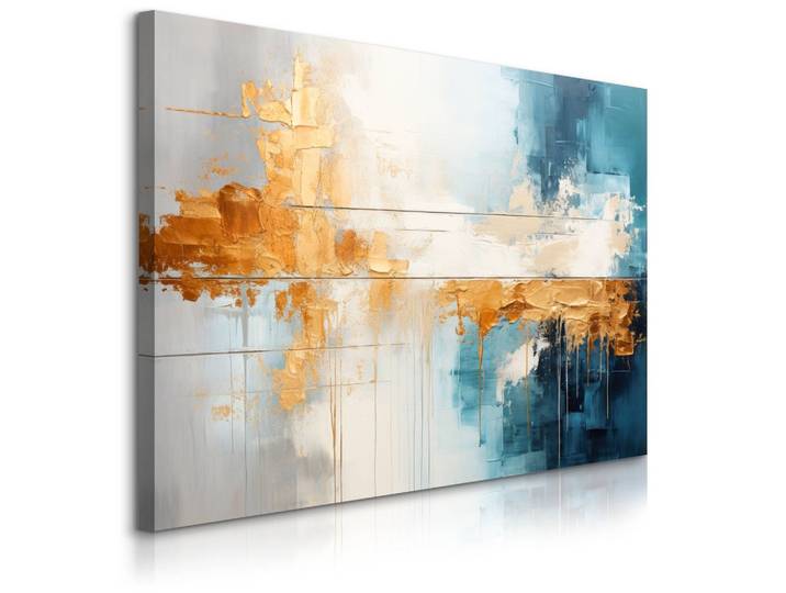 LEINWANDBILD Abstraktion Moderne Muster für Wohnzimmer 90x60cm